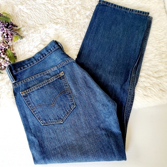 Mens Levi's 569 Relaxed Fit Denim Jeans - Picture 3 of 5